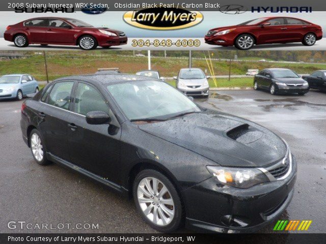 2008 Subaru Impreza WRX Sedan in Obsidian Black Pearl