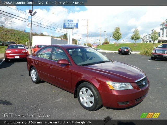 2008 Hyundai Sonata GLS in Dark Cherry Red
