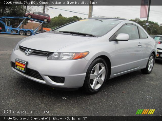 2008 Honda Civic EX-L Coupe in Alabaster Silver Metallic