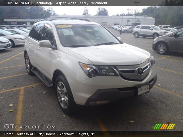 2009 Acura MDX Technology in Aspen White Pearl