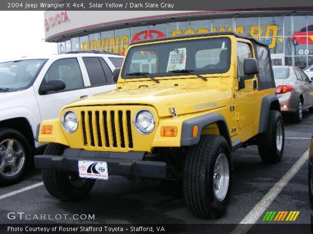2004 Jeep Wrangler X 4x4 in Solar Yellow