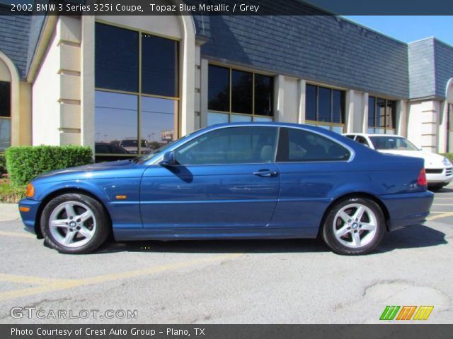 2002 BMW 3 Series 325i Coupe in Topaz Blue Metallic