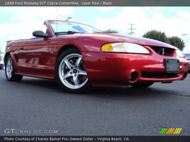 1998 Ford Mustang SVT Cobra Convertible in Laser Red