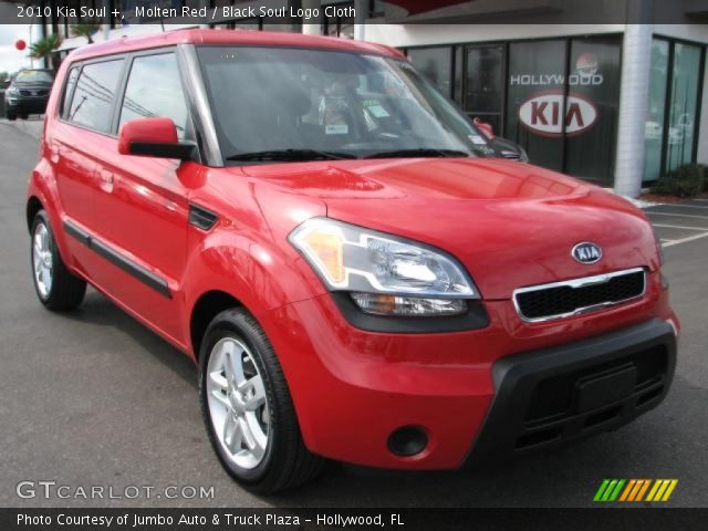 2010 Kia Soul + in Molten Red