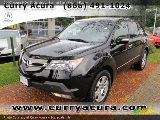 2007 Acura MDX Technology in Formal Black Pearl