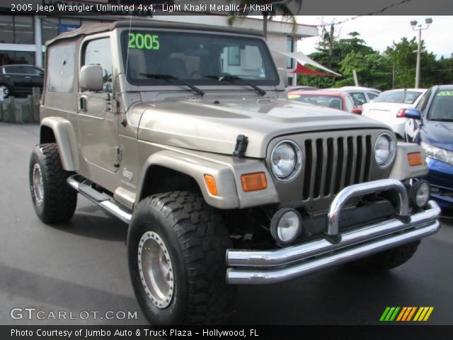 2005 Jeep Wrangler Unlimited 4x4 in Light Khaki Metallic