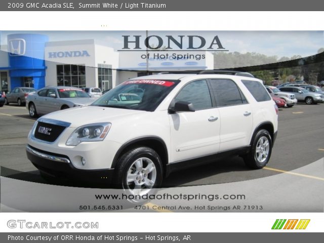 2009 GMC Acadia SLE in Summit White