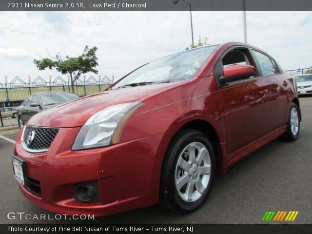2011 Nissan Sentra 2.0 SR in Lava Red
