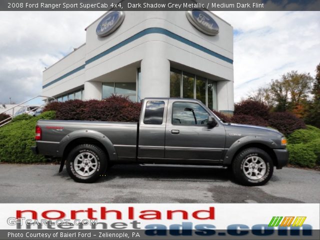 2008 Ford Ranger Sport SuperCab 4x4 in Dark Shadow Grey Metallic
