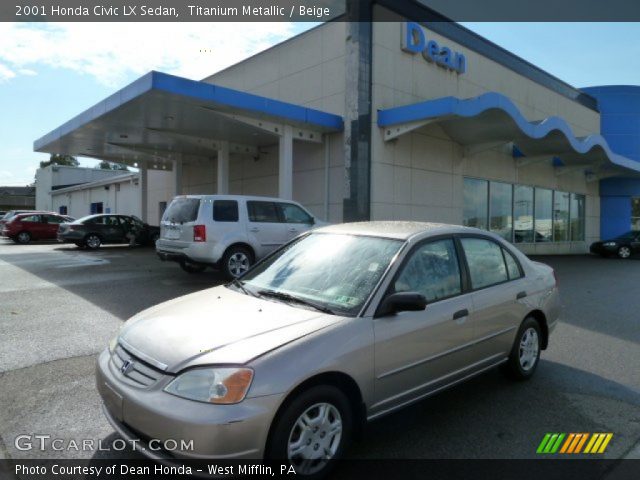 2001 Honda Civic LX Sedan in Titanium Metallic