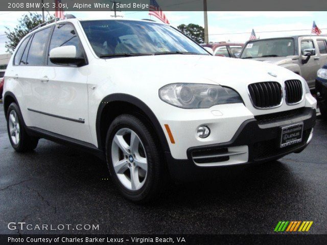 2008 BMW X5 3.0si in Alpine White