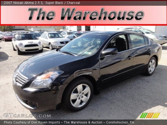2007 Nissan Altima 2.5 S in Super Black