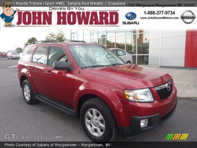 2009 Mazda Tribute i Sport 4WD in Sangria Red Metallic