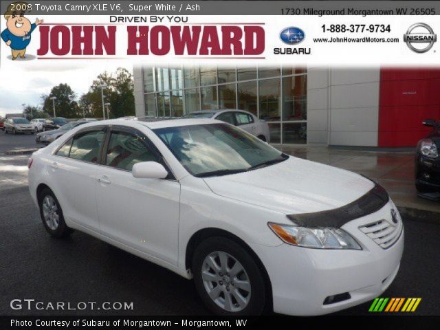2008 Toyota Camry XLE V6 in Super White