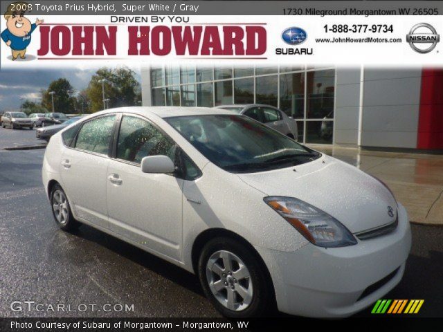 2008 Toyota Prius Hybrid in Super White