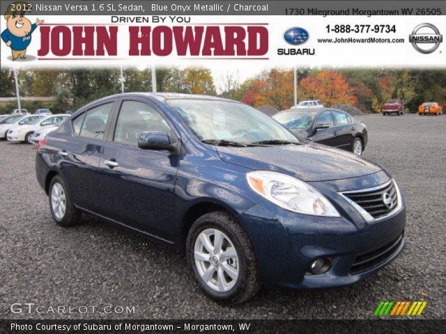 2012 Nissan Versa 1.6 SL Sedan in Blue Onyx Metallic