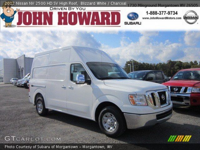 2012 Nissan NV 2500 HD SV High Roof in Blizzard White