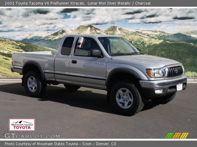 2001 Toyota Tacoma V6 PreRunner Xtracab in Lunar Mist Silver Metallic
