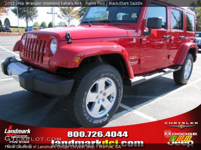 2012 Jeep Wrangler Unlimited Sahara 4x4 in Flame Red