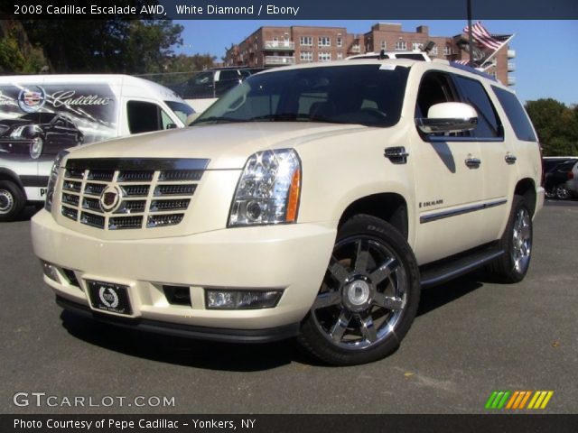 2008 Cadillac Escalade AWD in White Diamond