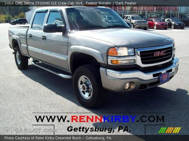 2003 GMC Sierra 2500HD SLE Crew Cab 4x4 in Pewter Metallic
