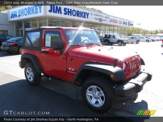 2009 Jeep Wrangler X 4x4 in Flame Red