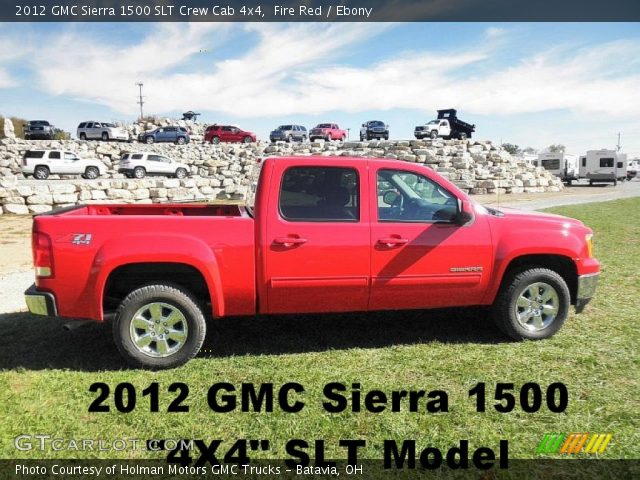 2012 GMC Sierra 1500 SLT Crew Cab 4x4 in Fire Red