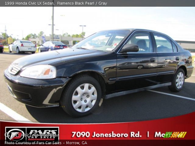 1999 Honda Civic LX Sedan in Flamenco Black Pearl