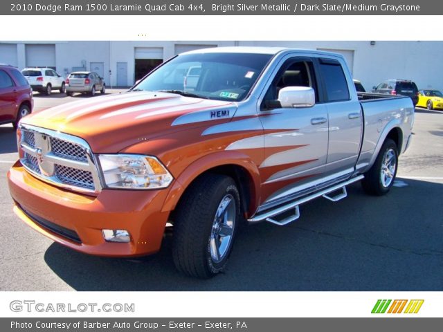2010 Dodge Ram 1500 Laramie Quad Cab 4x4 in Bright Silver Metallic