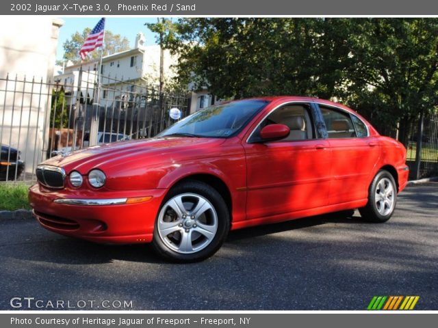 2002 Jaguar X-Type 3.0 in Phoenix Red