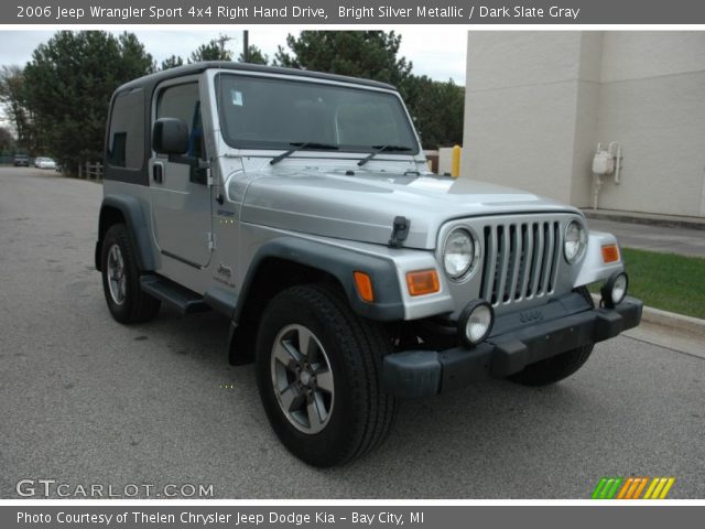 2006 Jeep Wrangler Sport 4x4 Right Hand Drive in Bright Silver Metallic