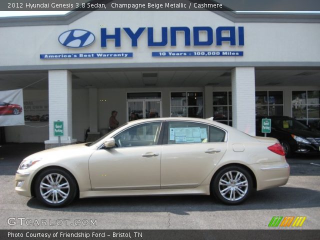 2012 Hyundai Genesis 3.8 Sedan in Champagne Beige Metallic