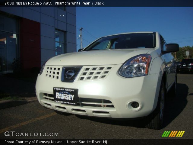 2008 Nissan Rogue S AWD in Phantom White Pearl