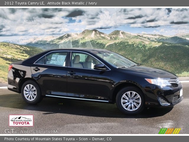 2012 Toyota Camry LE in Attitude Black Metallic