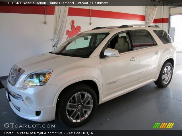 2011 GMC Acadia Denali in White Diamond Tintcoat