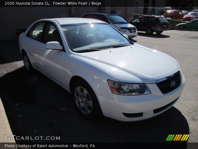 2006 Hyundai Sonata GL in Powder White Pearl