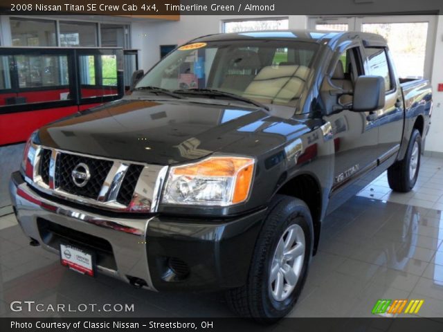 2008 Nissan Titan SE Crew Cab 4x4 in Timberline Green