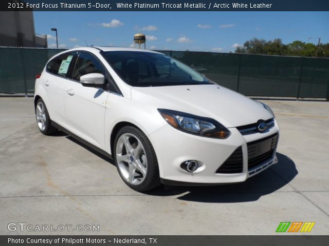 2012 Ford Focus Titanium 5-Door in White Platinum Tricoat Metallic