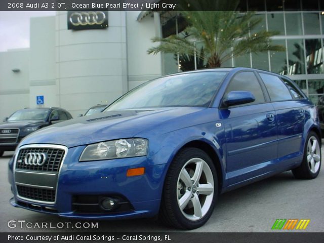 2008 Audi A3 2.0T in Ocean Blue Pearl Effect