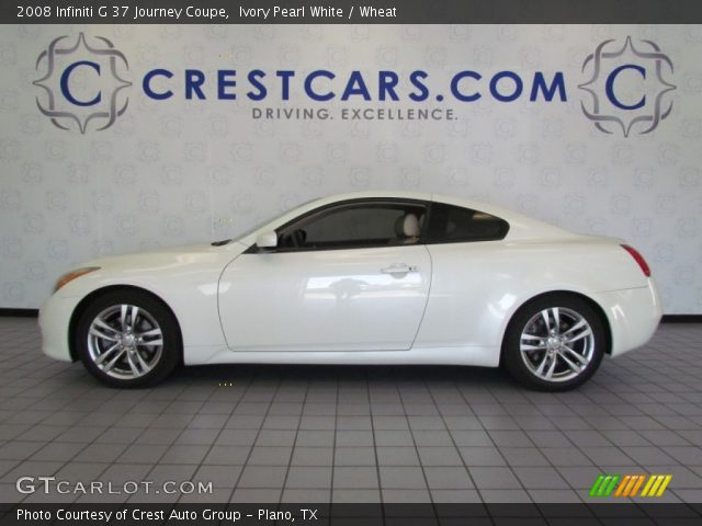 2008 Infiniti G 37 Journey Coupe in Ivory Pearl White