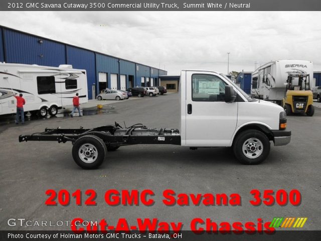 2012 GMC Savana Cutaway 3500 Commercial Utility Truck in Summit White