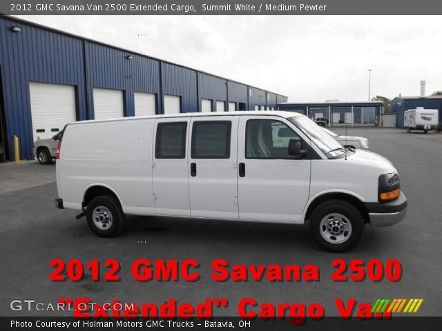 2012 GMC Savana Van 2500 Extended Cargo in Summit White