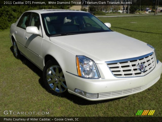 2011 Cadillac DTS Premium in White Diamond Tricoat