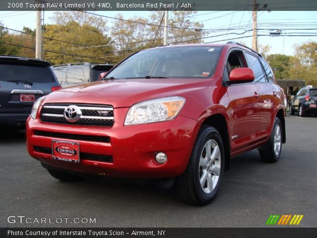 2008 Toyota RAV4 Limited V6 4WD in Barcelona Red Pearl