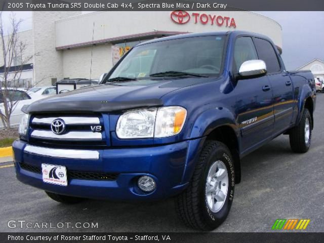 2005 Toyota Tundra SR5 Double Cab 4x4 in Spectra Blue Mica