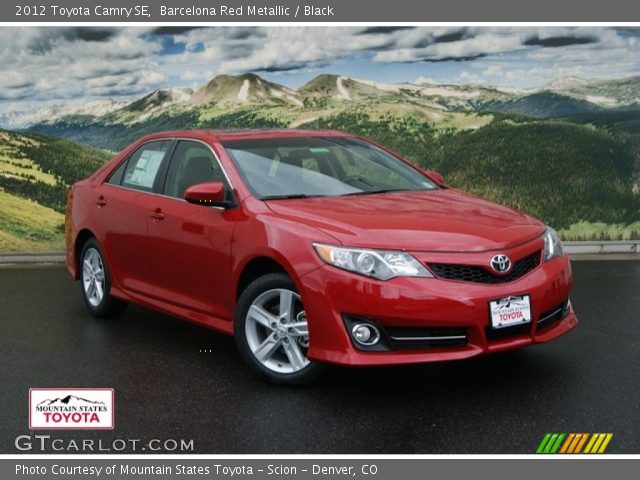 2012 Toyota Camry SE in Barcelona Red Metallic