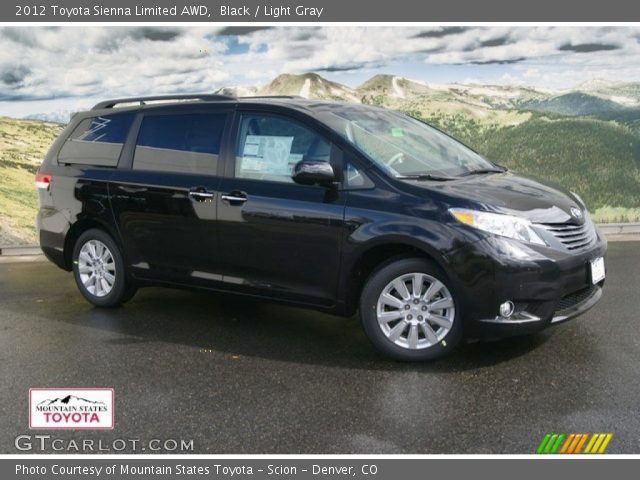 2012 Toyota Sienna Limited AWD in Black