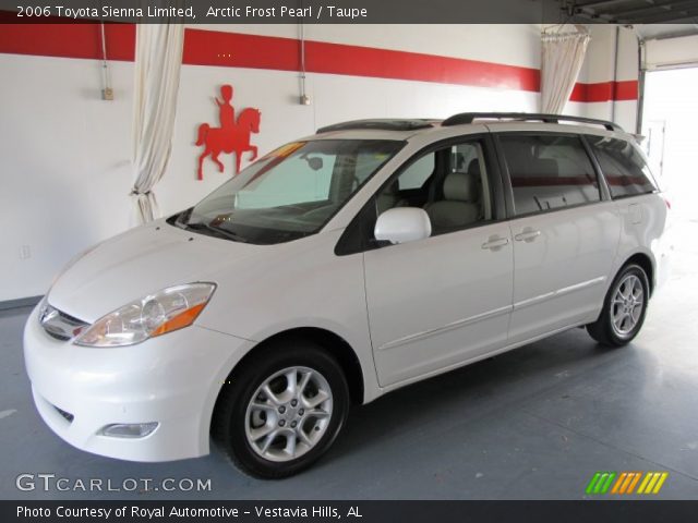 2006 Toyota Sienna Limited in Arctic Frost Pearl
