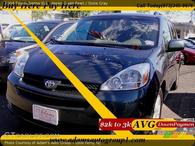 2004 Toyota Sienna XLE in Aspen Green Pearl