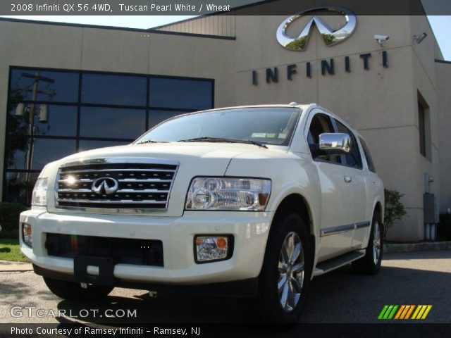 2008 Infiniti QX 56 4WD in Tuscan Pearl White